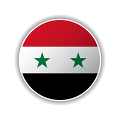 Abstract Circle Syria Flag Icon