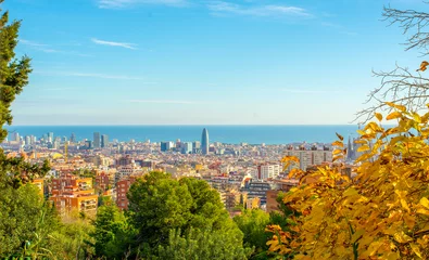 Foto op Canvas Barcelona view for banner background © serhii