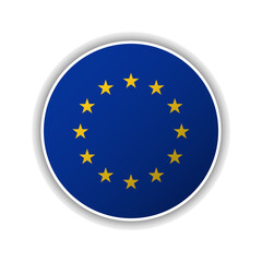 Abstract Circle European Union Flag Icon