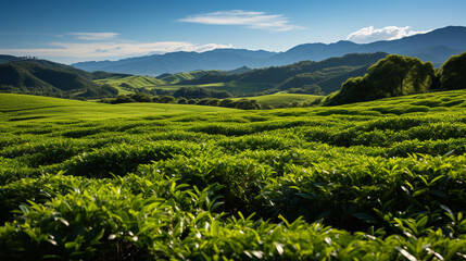 Fototapeta na wymiar tea plantation background