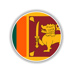 Abstract Circle Sri Lanka Flag Icon
