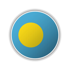 Abstract Circle Palau Flag Icon