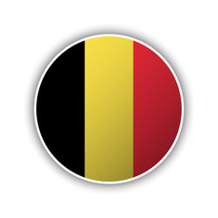 Abstract Circle Belgium Flag Icon