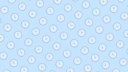 ドット風の青い時計の背景_4Kサイズ