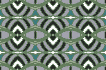 Textile Ikat Design or Modern Native Thai Ikat Pattern. Geometric Ethnic Background for Pattern Seamless Design or Wallpaper.