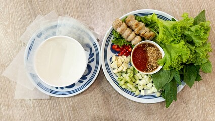 Vietnamese Meatball Wraps Menu Restaurant