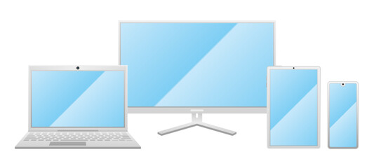 Obraz premium シンプルなイラスト_電源が入っているデバイス