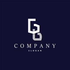 Fototapeta premium Minimalist GB Letter Logo, BG Logo Brand Modern and Luxury Icon Vector Template Element