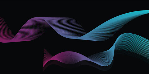 lines waves Premium background design with diagonal line pattern in black colour. Digital vector horizontal template for lux business banner