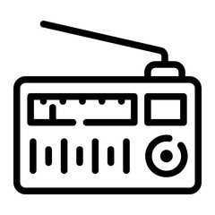 radio Line Icon
