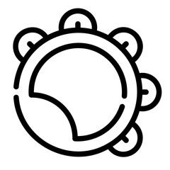 tambourine Line Icon