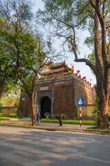 Obraz premium North Gate (1805) of Imperial Citadel in Hanoi, Vietnam