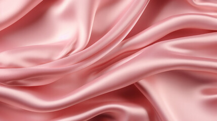 Obraz premium Abstract background with soft waves pink silk texture