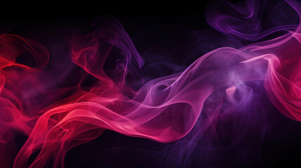 Obraz premium Red and purple smoke on a black background