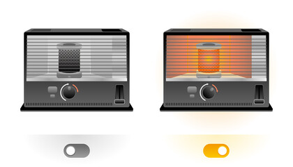 シンプルなイラスト_ストーブ