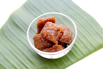 Sticky rice in palm sugar (Thai Dessert)
