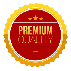 Premium quality stamp gold and red