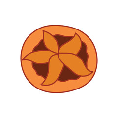 Kids drawing Cartoon Vector illustration bread icon Isolated on White Background