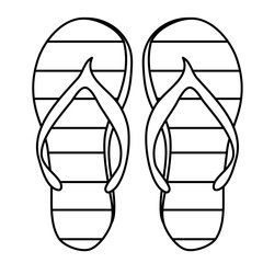 footwear flip flops doodle