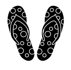 footwear flip flops doodle