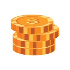 stack of golden coins