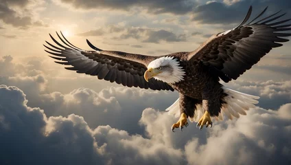 Foto op Plexiglas anti-reflex eagle in flight © Roselita