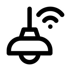 lamp line icon
