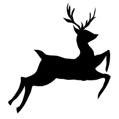 winter forest antler deer