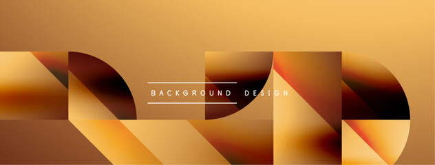Simple geometric forms - dynamic geometric abstract background. Visual symphony of shapes and lines design for wallpaper, banner, background, landing page, wall art, invitation, prints, posters
