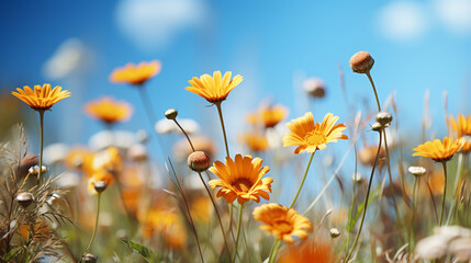 Fototapeta premium field of poppies HD 8K wallpaper Stock Photographic Image