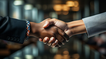 handshake between two people HD 8K wallpaper Stock Photographic Image