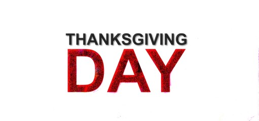 Thanksgiving day beautiful and colorful text design