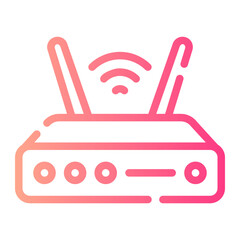 Obraz premium router Line Gradient Icon