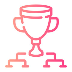 tournament Line Gradient Icon