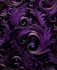 Ornamental background design with dark and light colors inspired by nature.