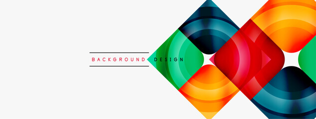 Obraz premium Circle abstract background. Wallpaper, banner, background, landing page, wall art, invitation, print, poster