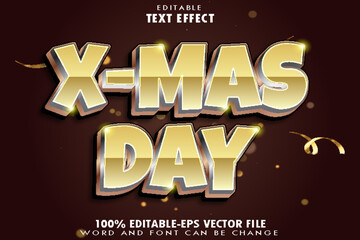 Xmas Day Editable Text Effect Transform Emboss Gradient Style
