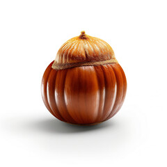 hazelnut isolated on white background