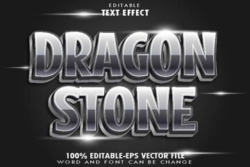 Dragon Stone Editable Text Effect Emboss Gradient Style