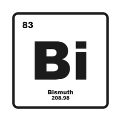 Bismuth chemistry icon