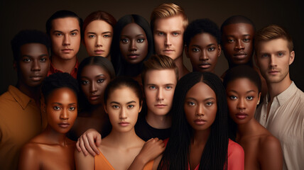 Obraz premium Many people of different races 