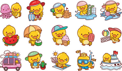 The theme of this icon set is Duck Summer