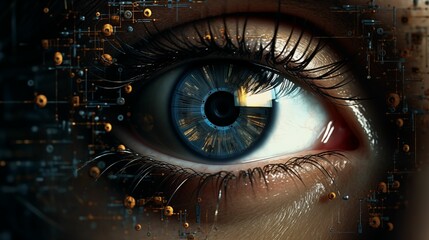 Digital eye of the cyber world.