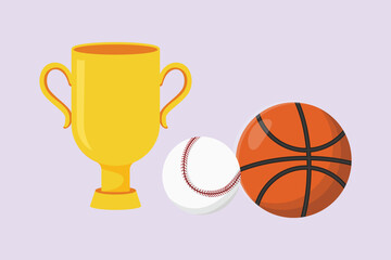 School tools, supplies. Stationery concept. Colored flat vector illustration isolated.