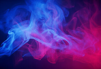 Obraz premium abstract colorful smoke isolated on black background