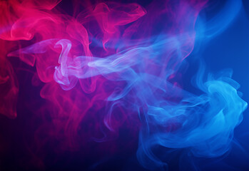Obraz premium abstract colorful smoke isolated on black background