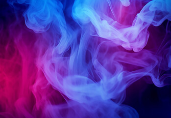 Fototapeta premium abstract colorful smoke isolated on black background