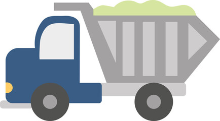 Garbage truck illustration