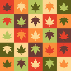 Autumn maple leaves Wrapping paper Geometric Pattern, Blue Abstract Pattern, Elements Pattern. Surface design, Pattern Design. Geometric Shape for wrapping, background
