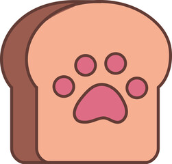 Bread Cute Dessert Illustration